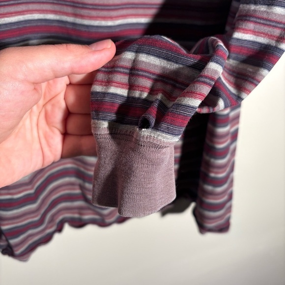 Vintage Lands’ End Super T Striped Long Sleeve Tee - Picture 6 of 8